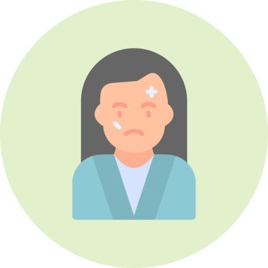 vektör kayıpları avatar simgesi basit bir stilde