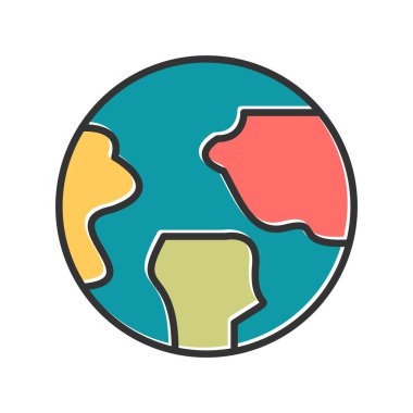 Gezegen simge vektör çizim