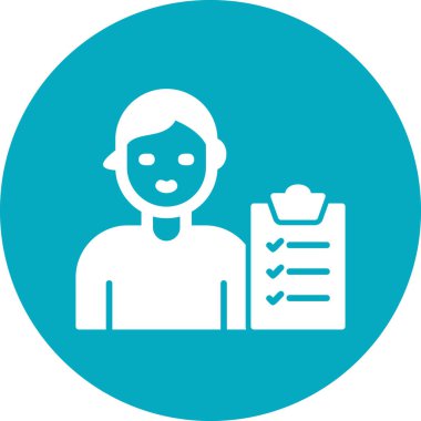 vektör erkek simgesi. Avatar 'ın düz çizimi 