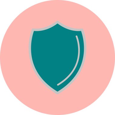 kalkan simgesi, vektör illüstrasyonu basit tasarım