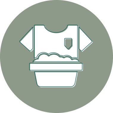 Hand Washing Clothes, vector icon