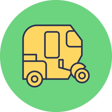 Teslimat kamyonu simgesinin vektör çizimi