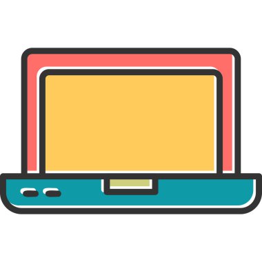 Bilgisayar. Web simgesi basit illüstrasyon