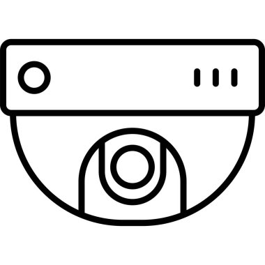 cctv modern simgesinin vektör illüstrasyonu 