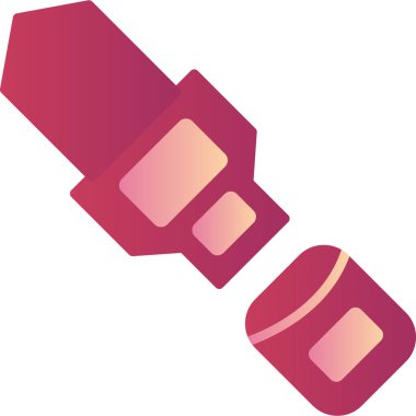 Koruma ikonu için emniyet kemeri. Araba ya da uçak için güvenlik ekipmanları. Düz biçimli vektör illüstrasyonu. 