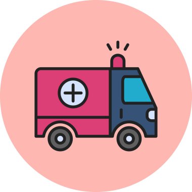 ambulans vektör simgesi