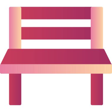 Masa. Web simgesi basit illüstrasyon