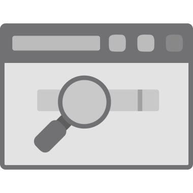 tarayıcı simgesi vektör illüstrasyonu