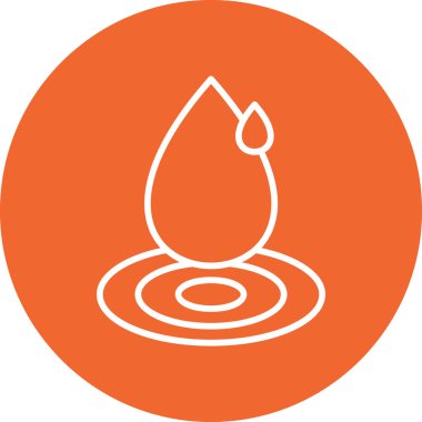 Su damlası ikonu. vektör illüstrasyonu 