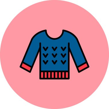 Gömlek modern simge, vektör illüstrasyonu 