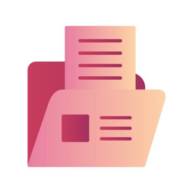 Belge simgesinin vektör illüstrasyonu