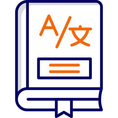 Kitap. Web simgesi basit illüstrasyon