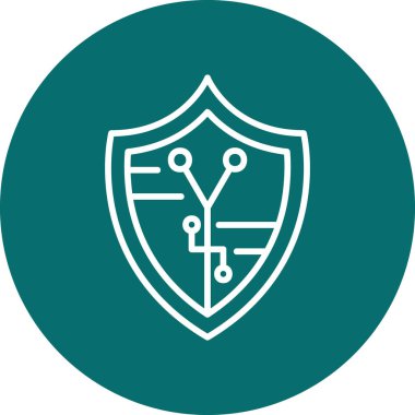 kalkan simgesi, vektör illüstrasyonu basit tasarım