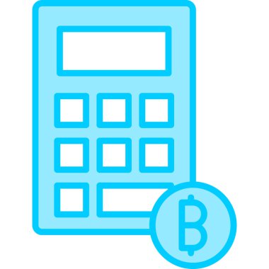 Hesap makinesi. Web simgesi basit illüstrasyon