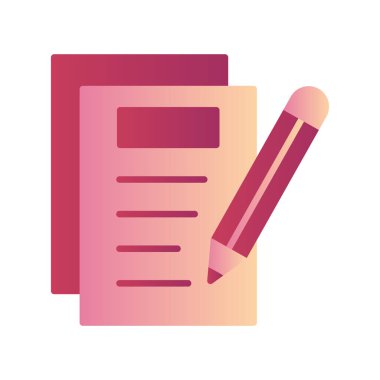 Notes Writing web icon, vector illustration