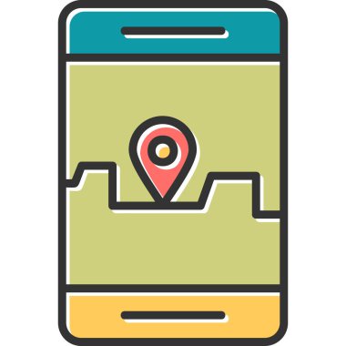 akıllı telefon simgesi vektör illüstrasyonu