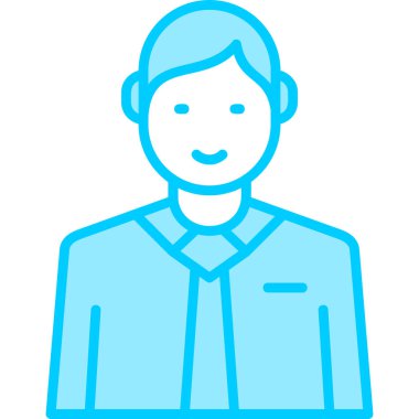 internet user, graphic man logo, simple icon for web page 