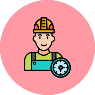 Çalışma Saati, zaman yönetimi vektör illüstrasyonu