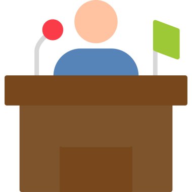 Siyaset simgesi vektör illüstrasyonu