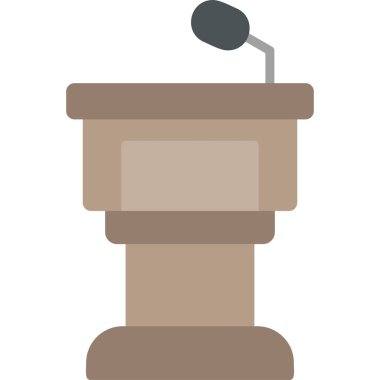 Mikrofon tutan bir el. Basit tasarım