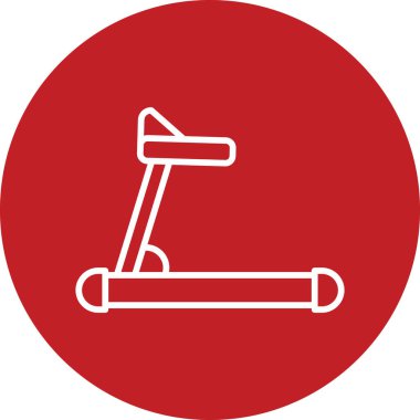 koşu bandı simgesi vektör çizimi