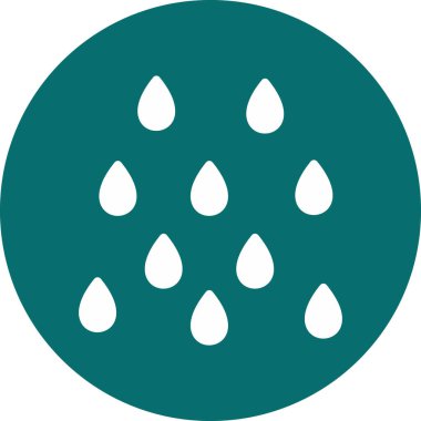 yağmur ikonu vektör illüstrasyonu