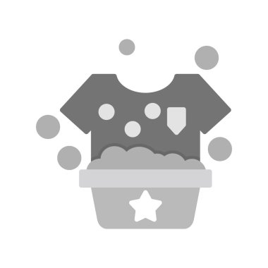 Hand Washing Clothes, vector icon