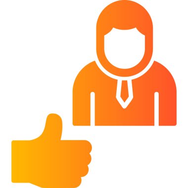 başparmak yukarı simgesi, vektör illüstrasyonu