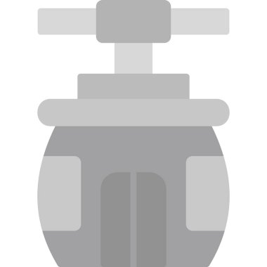 Cableway simgesinin vektör illüstrasyonu