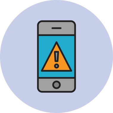 akıllı telefon simgesi vektör illüstrasyonu