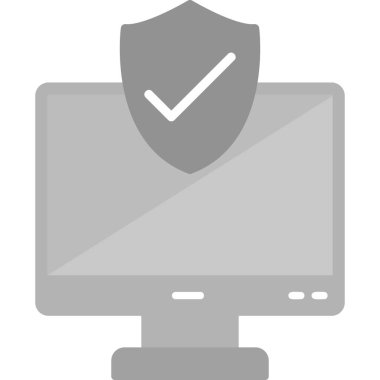 Güvenlik Web simgesi basit illüstrasyon