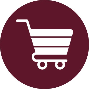 Cart modern simgesi, vektör illüstrasyonu