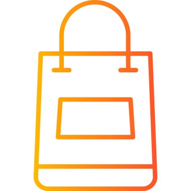 Alışveriş çantası modern simge, vektör illüstrasyonu