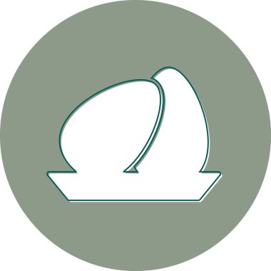 Yumurta ağ simgesi vektör illüstrasyonu