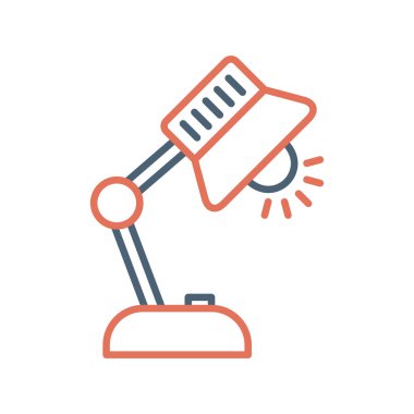 simple web icon, vector illustration of table lamp 