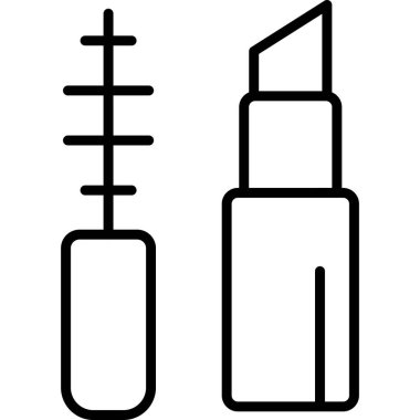 Makyaj simgesi, modern tasarım illüstrasyonu