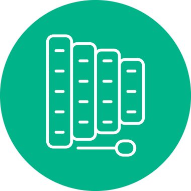 Ksilofon. Web simgesi basit illüstrasyon