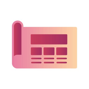 Basit vektör simgesi planla