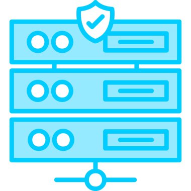 Sunucu. Web simgesi basit illüstrasyon