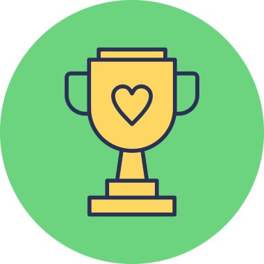 Başarı simgesi vektör illüstrasyonu