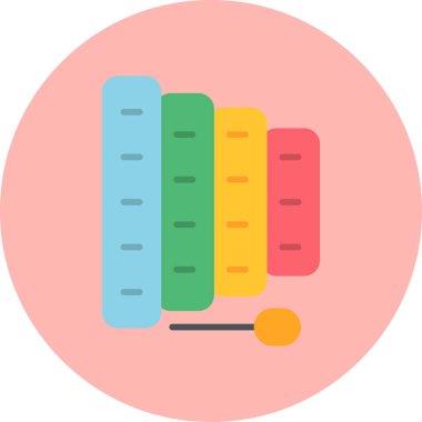 Ksilofon. Web simgesi basit illüstrasyon