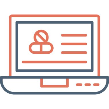 Uyuşturucu vektör illüstrasyonu modern simgesi