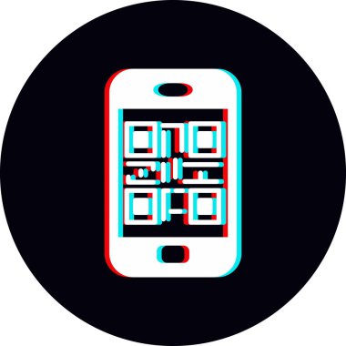 Barkod Web simgesi basit illüstrasyon