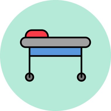 Sedye modern ikon vektör illüstrasyonu