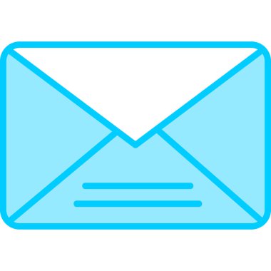 Mektup. Web simgesi basit illüstrasyon