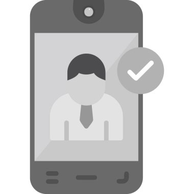 Onaylanmış Aday simgesi vektör illüstrasyonu