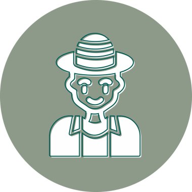 internet user, graphic man logo, simple icon for web page 