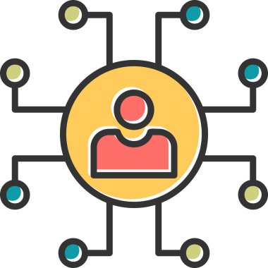 Ağ modern simgesi, vektör illüstrasyonu 