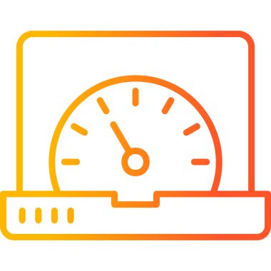 güç metre vektör simgesi 