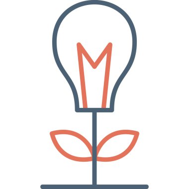 Ampul. Web simgesi basit illüstrasyon